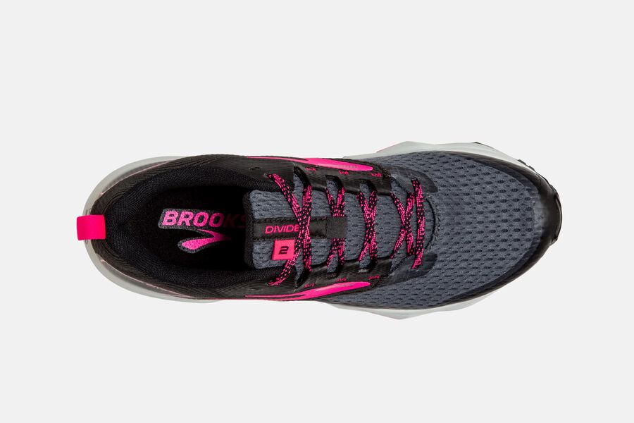 Brooks Divide 2 Trail Loopschoenen Dames - Zwart/Roze - 679580QZR